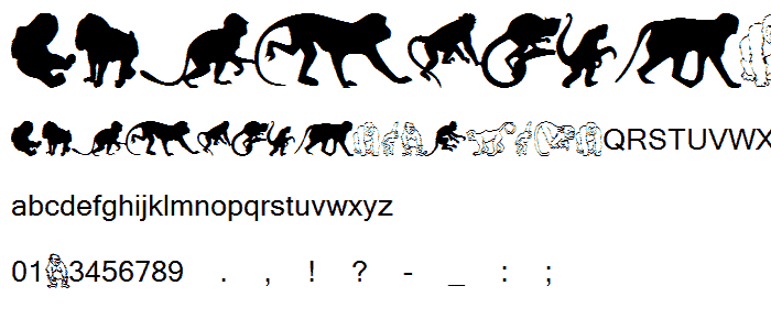 MonkeysDC Primates font